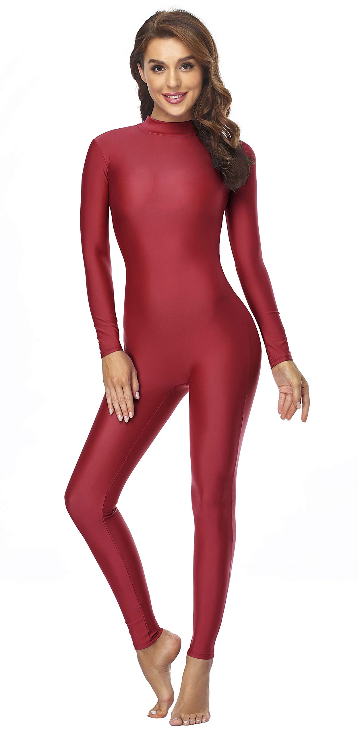 Snapklik.com : Speerise Adult High Neck Zip One Piece Unitard Full Body ...