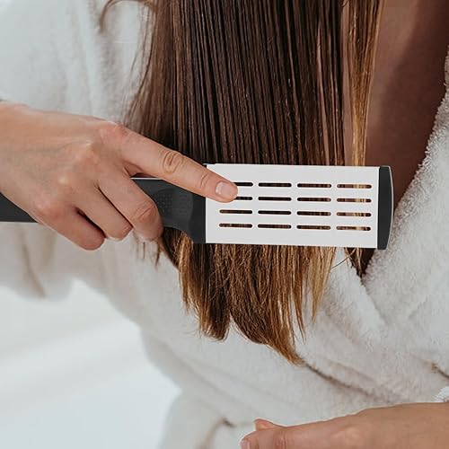 Miniatura 8 de Peine alisador, cepillo antiestático de doble cara, de secado rápido, para alisar y peinados de cabello liso