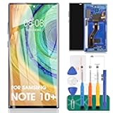 OLED for Samsung Note 10 Plus Screen Replacement for Samsung Galaxy Note 10 Plus 4g/5g LCD Screen for Galaxy SM-N975 SM-N976 LCD Touch Screen Digitizer Assembly Repair Kits with Frame (Blue)