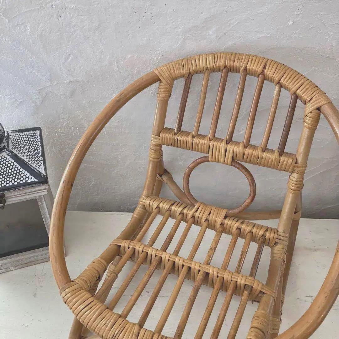 ピーコック キッズ チェア 孔雀 キッズ 椅子 ラタン 籐 家具 竹