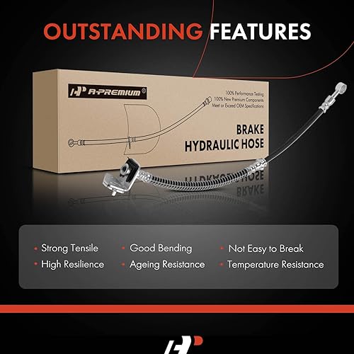 Miniatura 6 de A-Premium Manguera hidráulica de freno del acompañante compatible con los modelos Hyundai y Kia - Tucson 2005-2009, Sportage 2005-2010