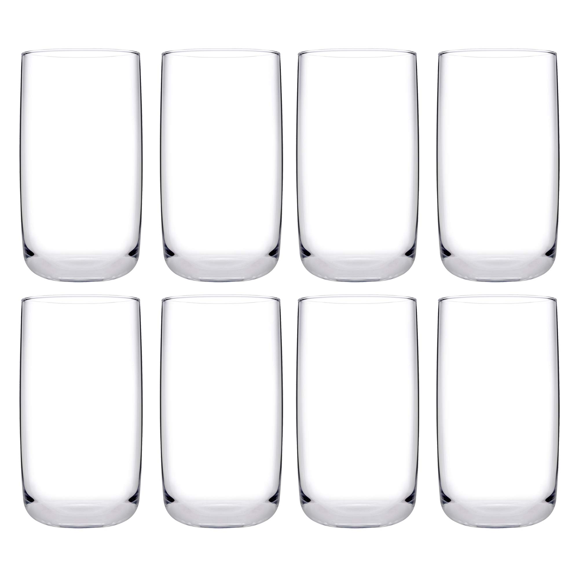 Highball Classic 540ml Clear Drinking Glasses Water Dining Tumbler (8)
