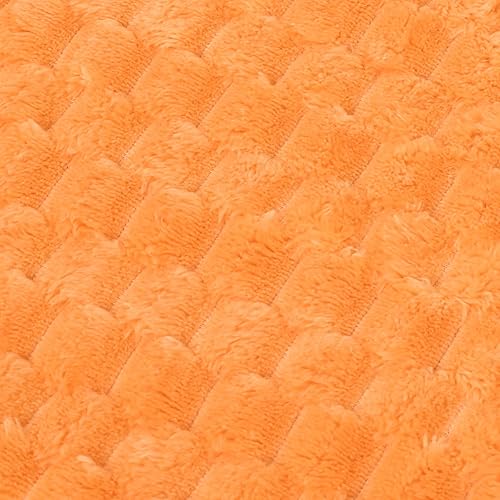 Vista 65 de Vessia Manta de franela de forro polar, 300GSM, acogedora manta a rayas verde salvia para sofá, cama y sofá, cálida y suave, acogedora manta