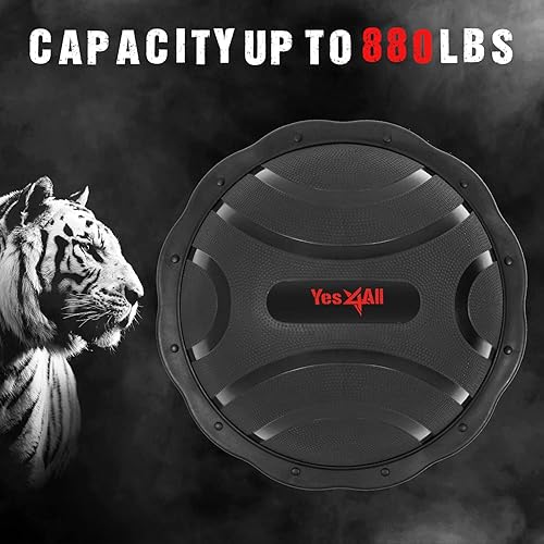 Miniatura 6 de Yes4All 880LBS Premium Half Ball Balance Trainer, Stability Ball, Half Yoga Ball, Combo with Pilate Ball and Resistance Band for Exercises, Home