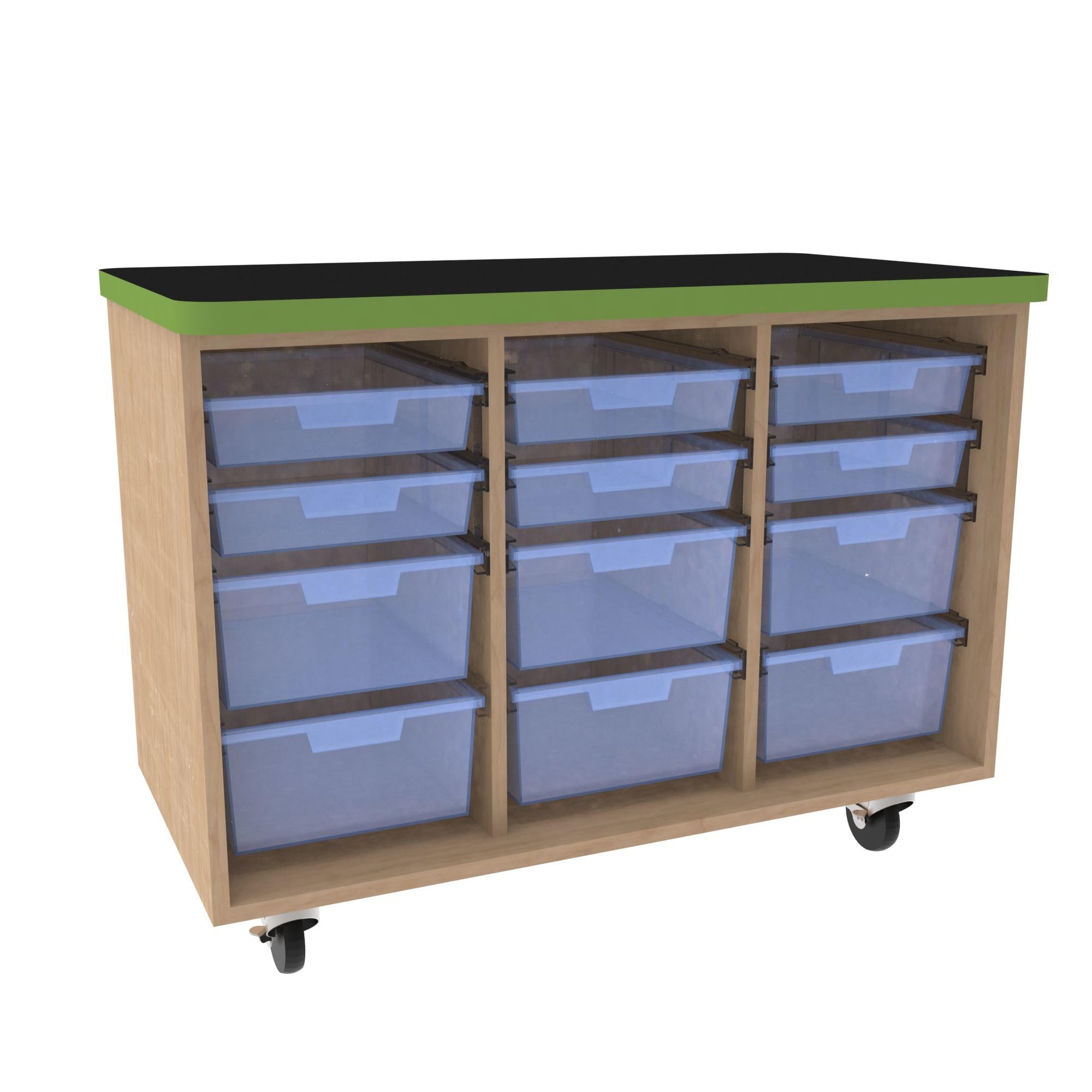 Diversified Spaces Mobile Classroom Storage Tote Cabinet 34