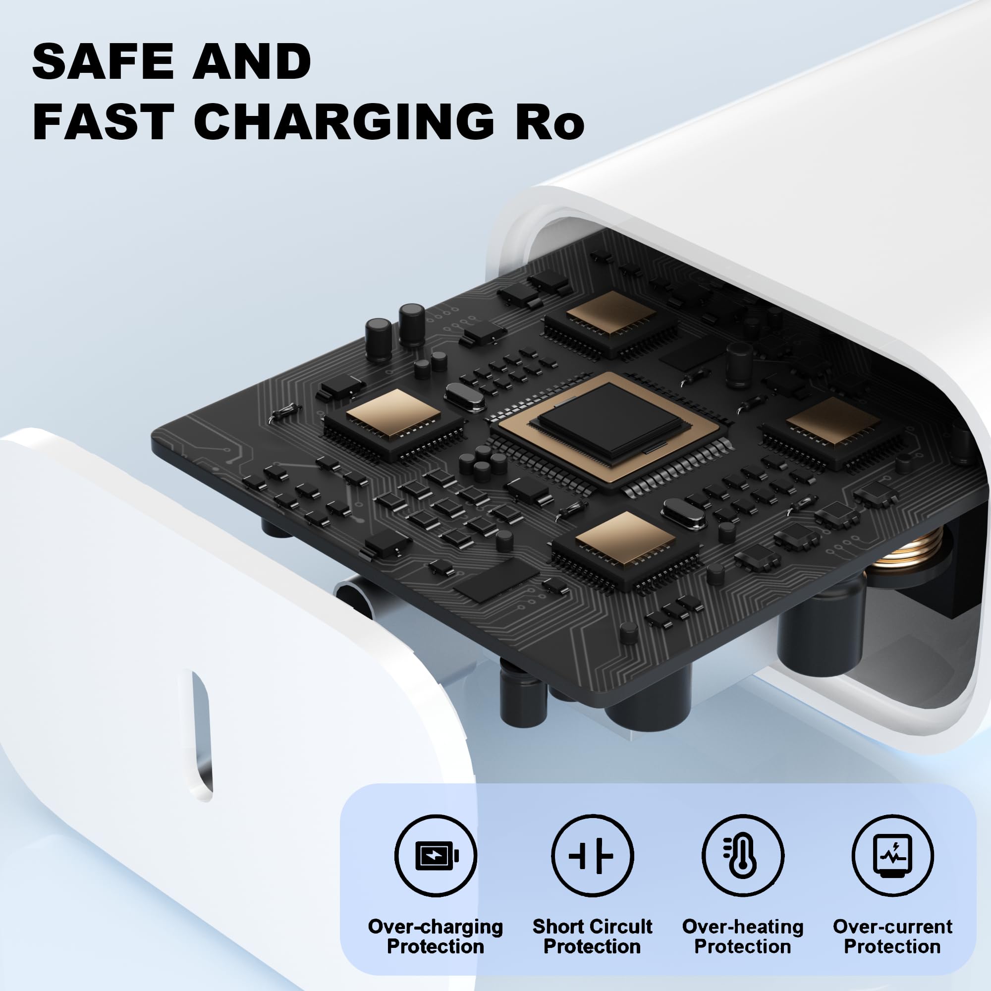 Chargeur Rapide iPhone,PD 3.0 USB-C avec Câble Lightning 2M Lot de 2 Compatible iPhone 11 12 13 14 Pro Pro Max Charge Sécurisée et Ultra-Rapide