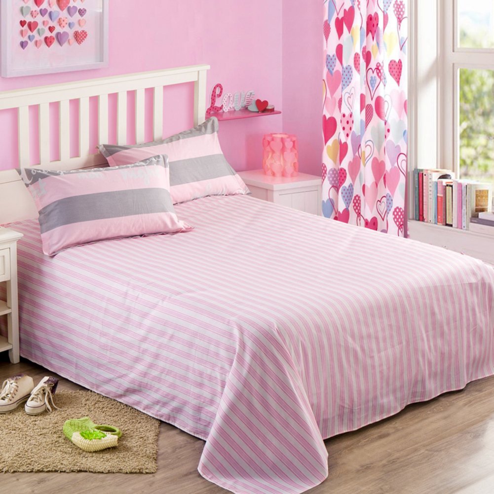 Drap de lit coton impression géométrique 180x230cm pour chambre parentale cosie