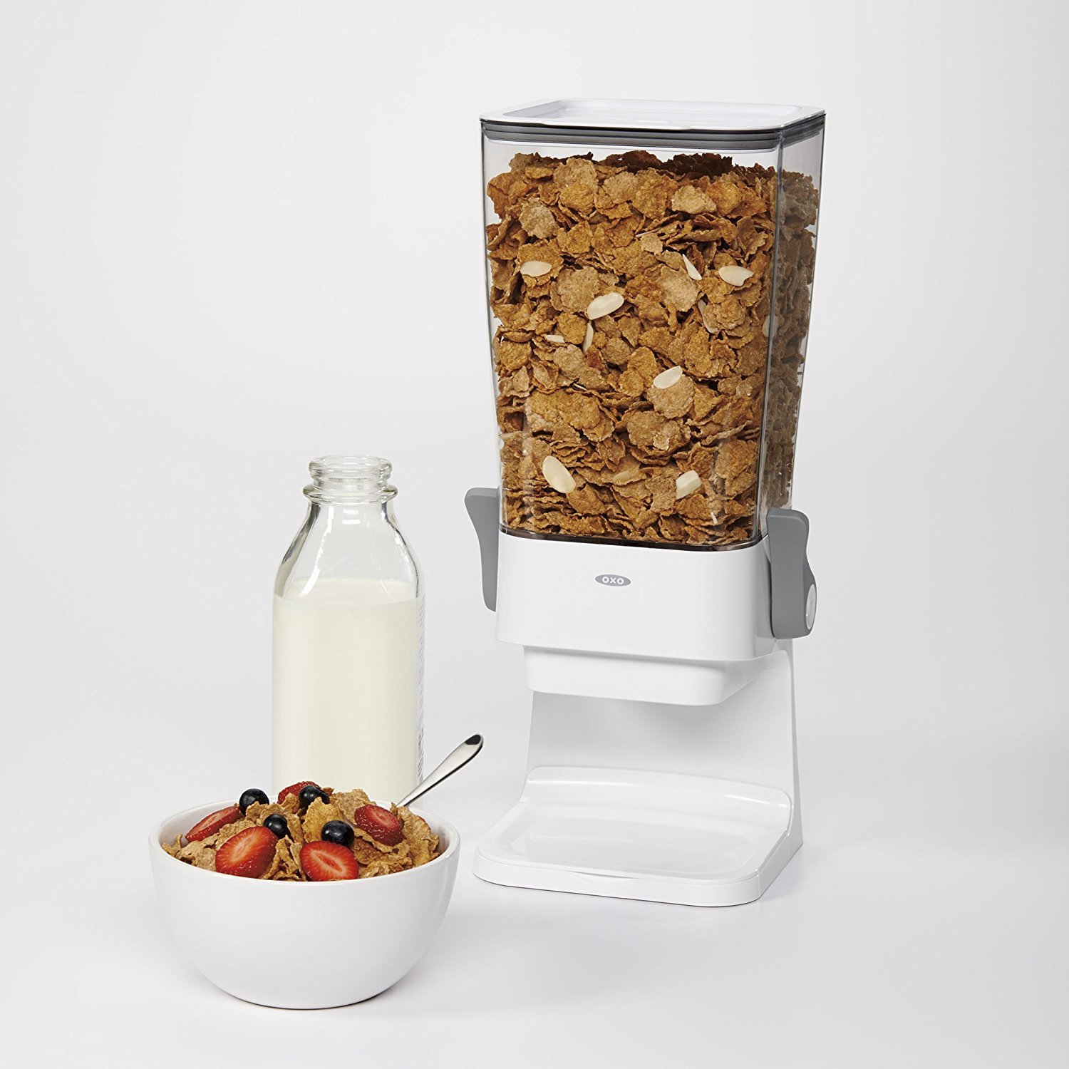 OXO Good Grips Countertop Cereal Dispenser, Clear/White