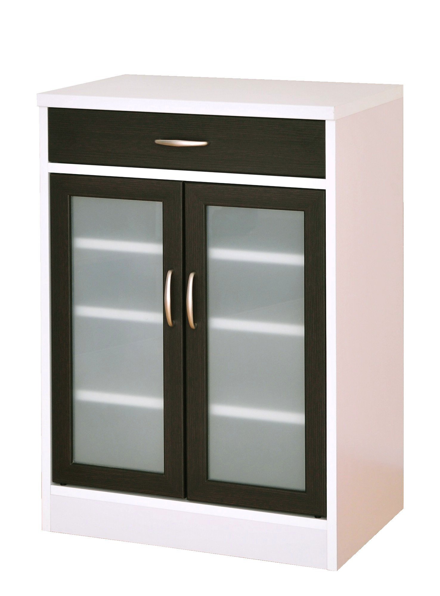 Amazon｜佐藤産業 Cafetira キャビネット 食器棚 幅58cm 奥行40cm 高さ