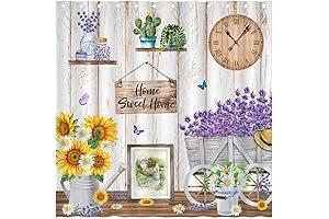 Juirnost Farmhouse Shower Curtain: Capture Rustic Ambiance for Your Bathroom