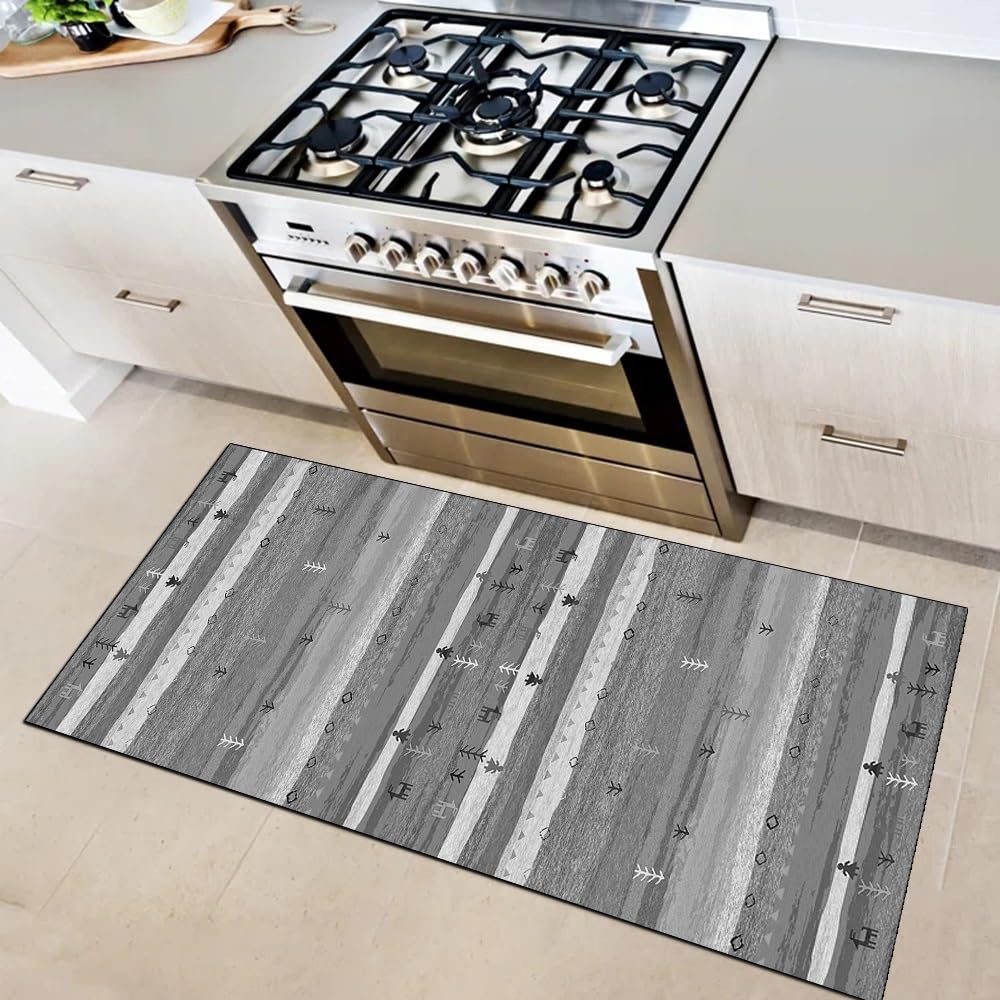 Alfombra de cocina antideslizante 60x60 lavable para pasillo boho 1