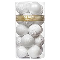 Algopix Similar Product 9 - KI Store White Christmas Ball