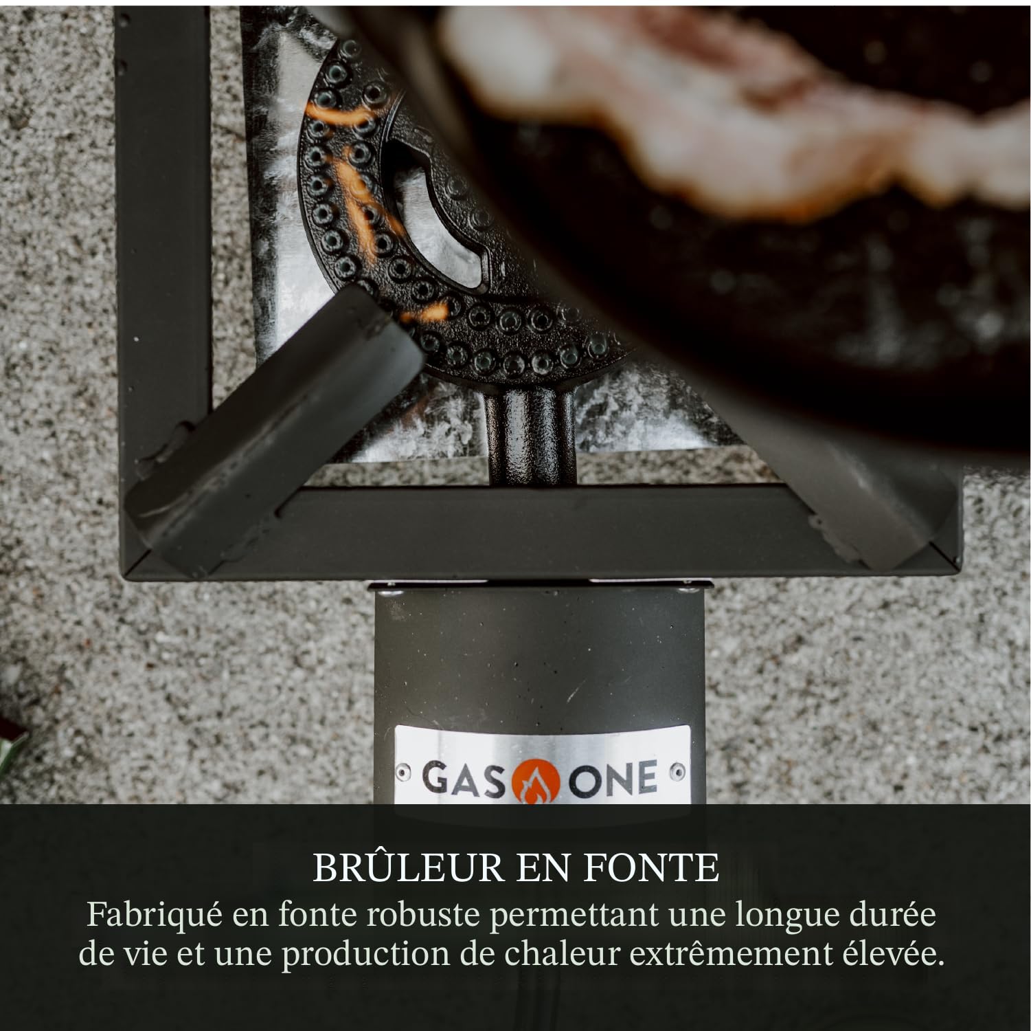 Brûleur à Propane Simple Qerwsdty – Métal Robuste, Protection Thermique, Tuyau De Qualité, Pour Camping, BBQ, Pêche Et Chasse
