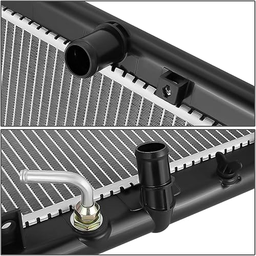 Miniatura 3 de DNA Motoring OEM-RA-13068 Radiador de núcleo de aluminio de 1 fila compatible con Honda Fit 09-13, 28-38 pulgadas de ancho x 13-34 pulgadas de alto