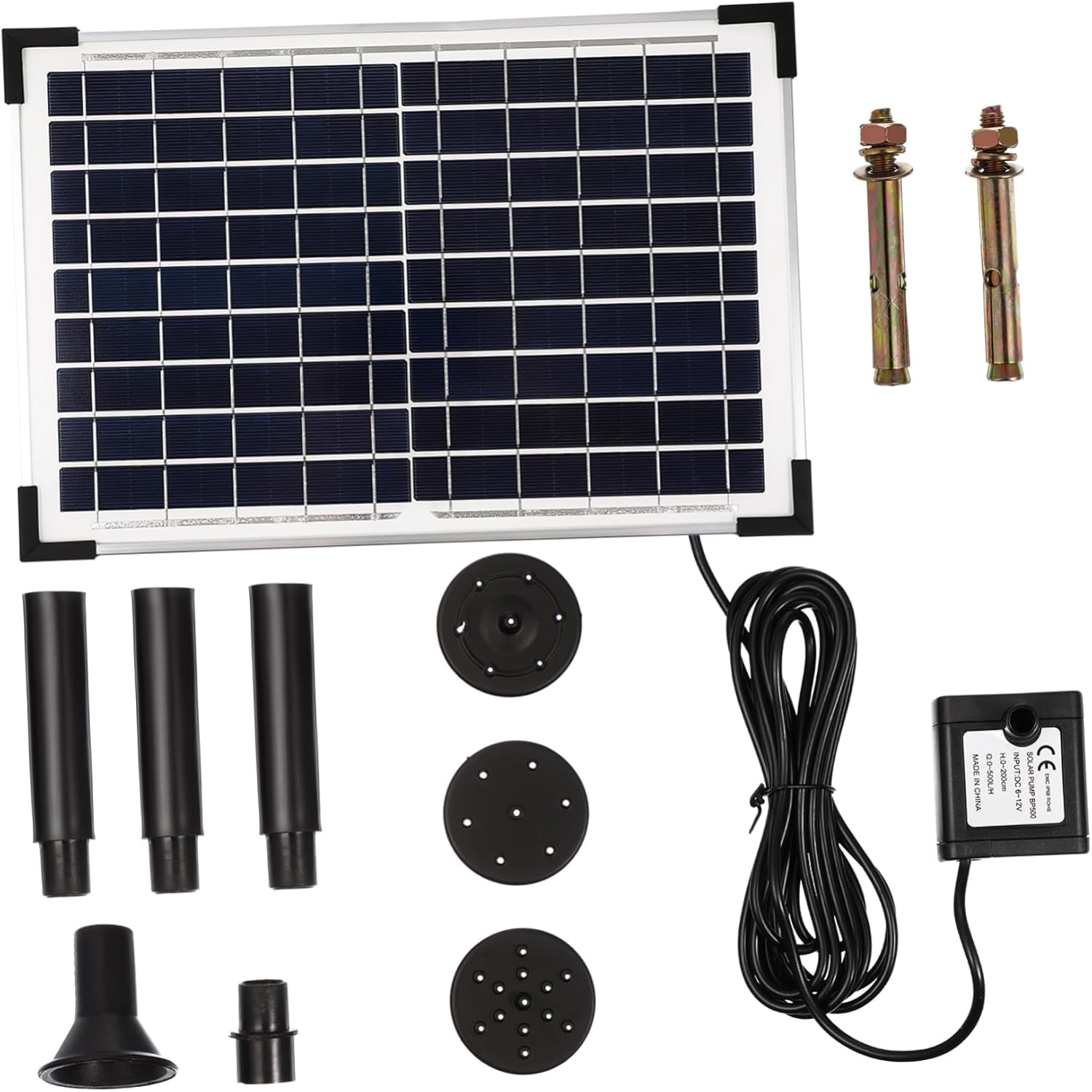 10W Solar Powered Fountain Pump for Outdoor Water Features High Efficiency Solar Water Fountain Adjustable Nozzle and Easy Installation