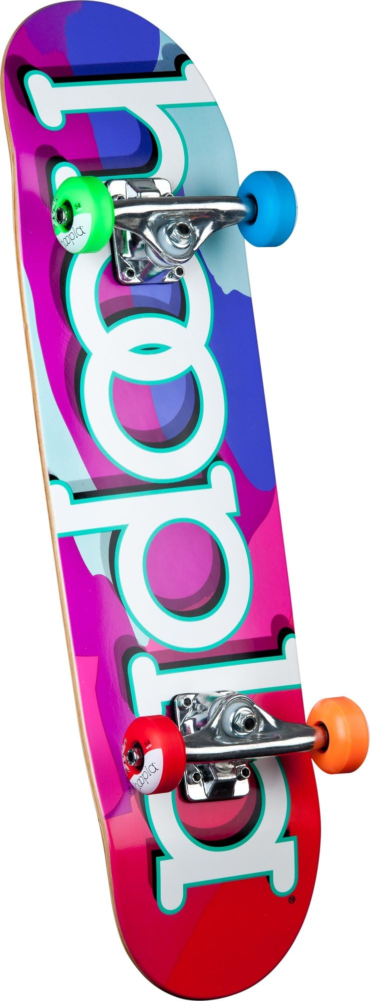 hoopla Camo Complete Skateboard, 7.5-Inch, Multi-Color