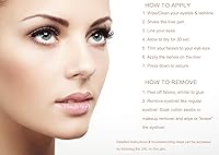 Vista 4 de Lash'd Up Strong+ Bolígrafo de pegamento de tamaño completo para pestañas postizas (transparente), paquete de 2 delineadores mágicos, 0.032 onzas.