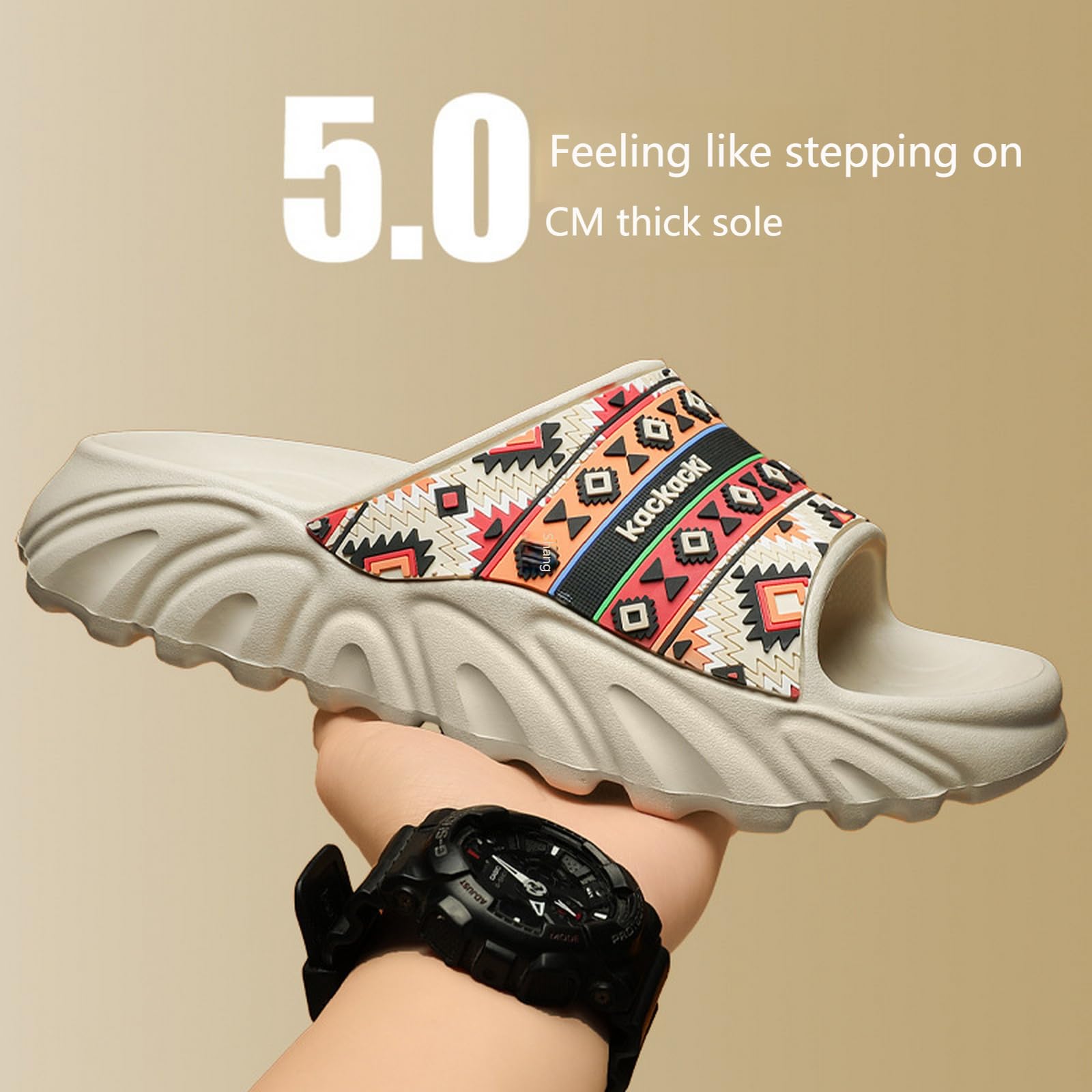 Ciabatte Uomo Donna Estive Pantofole da Sandali Calzature Antiscivolo per Sport All'aperto Spiaggia E Abbigliamento Casual Quotidiano-grigio-45