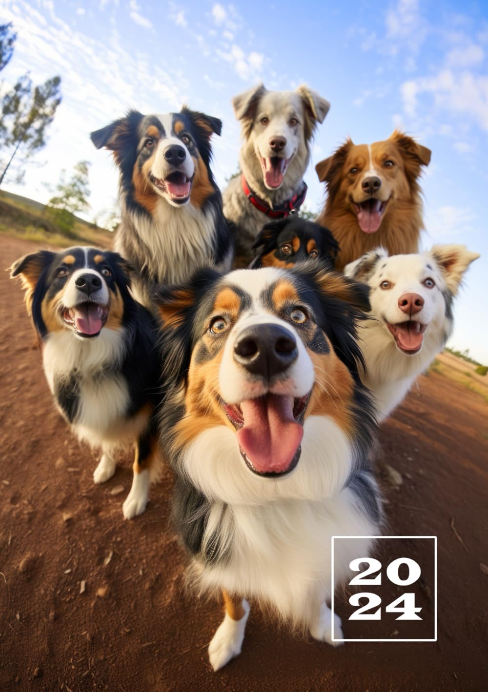 2024: Agenda Settimanale | Formato A5 Tascabile 14,8 x 21 cm | 1 Settimana Su 2 Pagine | 12 Mesi Weekly Planner | Diario Giornaliero | Calendario Appuntamenti Planning | Regalo per amante dei cani