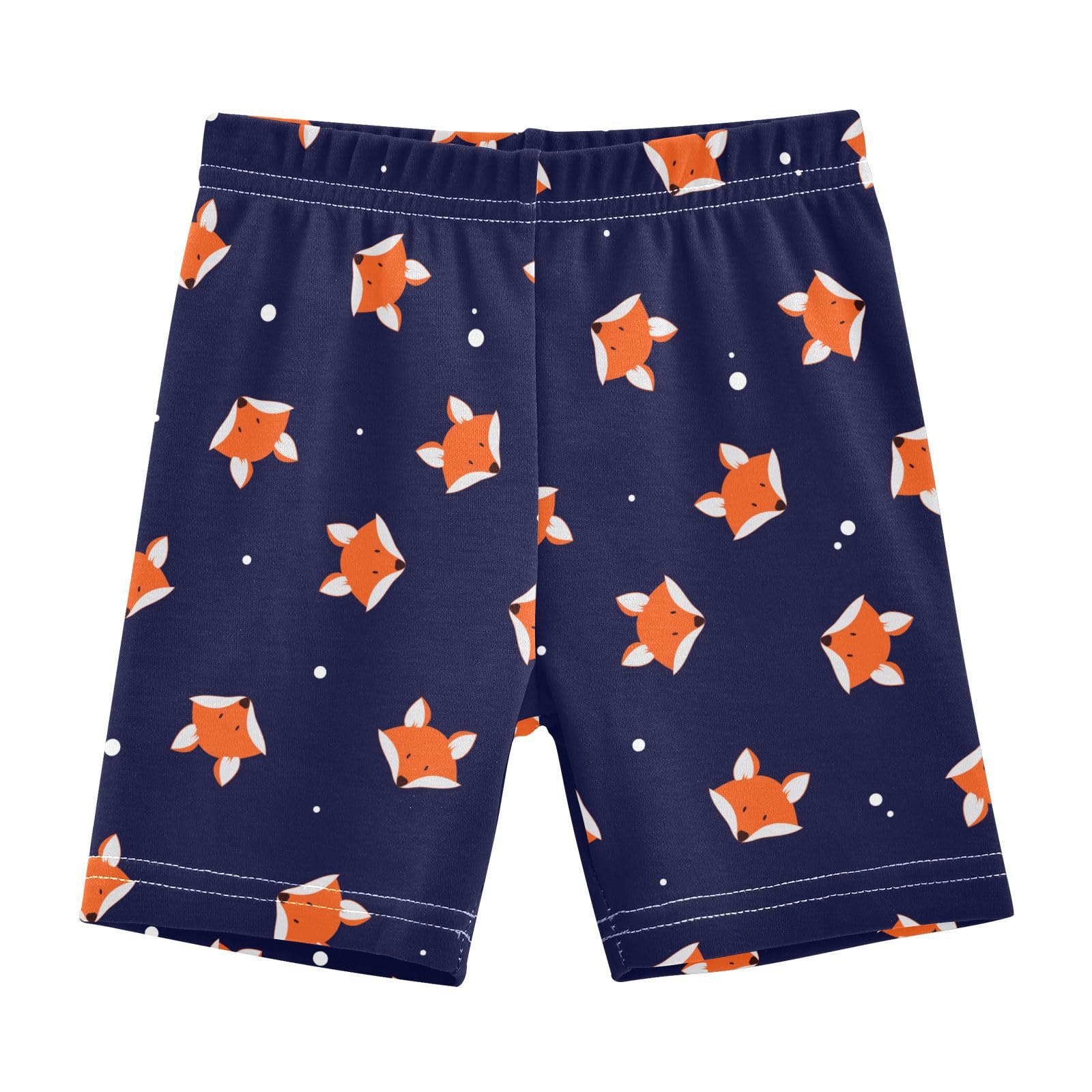 JHKKU Girls Cute Fox Shorts Cotton Cartwheel Bike Kids Biker Under Dress Dance Short Girl Clothes 5T