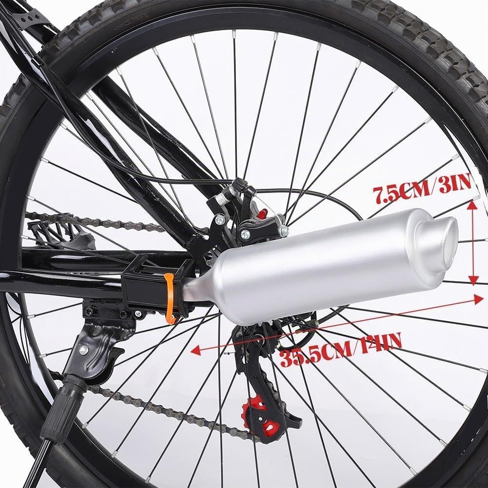 VOBOR Système Sonore D'échappement de Vélo, adapté aux Vélos de 16 à 22 Pouces, Accessoires de Tuyau d'échappement de Vélo