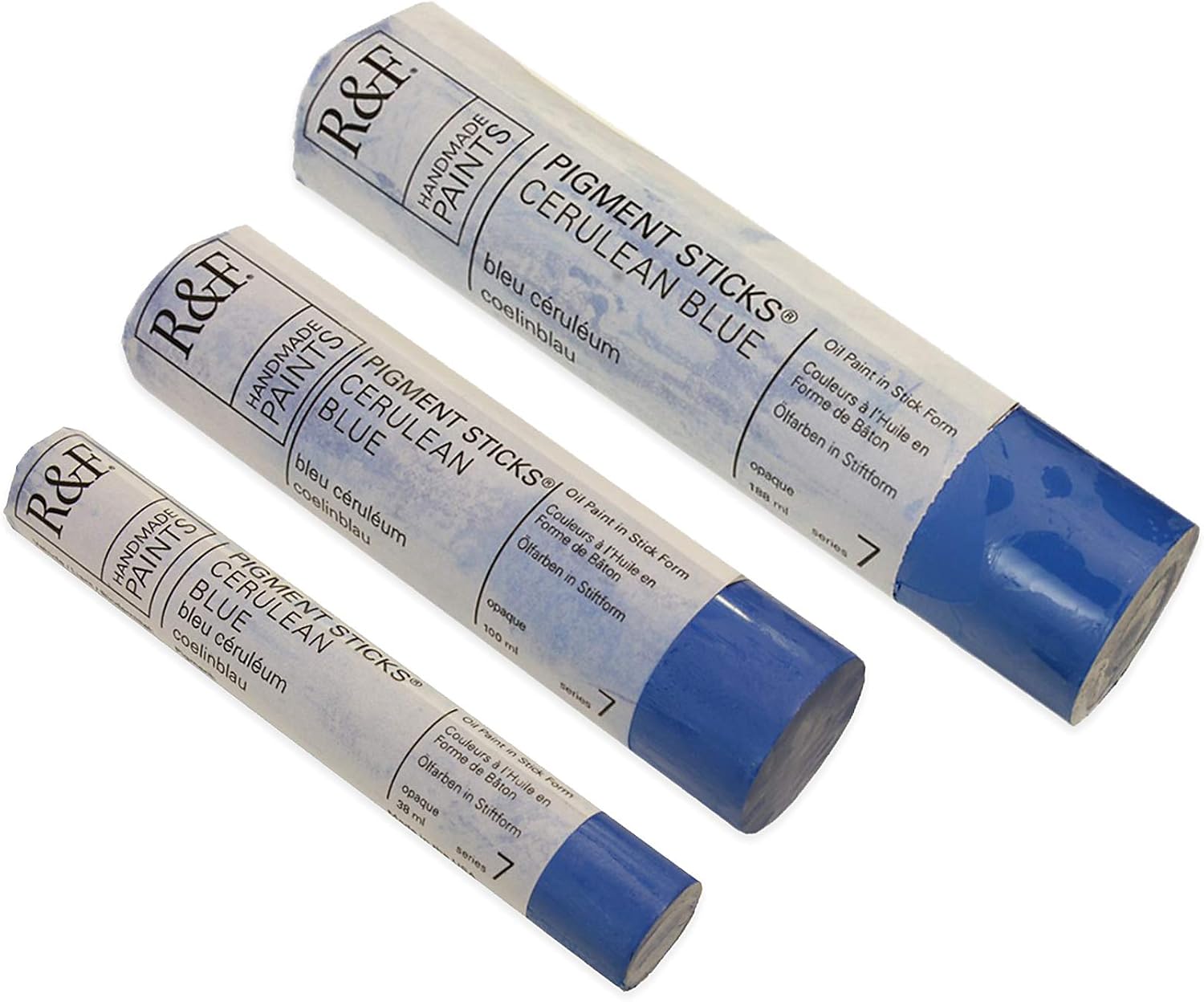 R&F Oil Pigment Stick, 100ml, Cerulean Blue