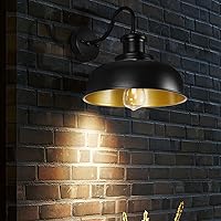 Vista 6 de Solar Barn Lights for Outside, Outdoor Wall Light Solar Powered, Farmhouse Exterior Wall Sconces, Industrial Outside Lighting Fixture, Rustic