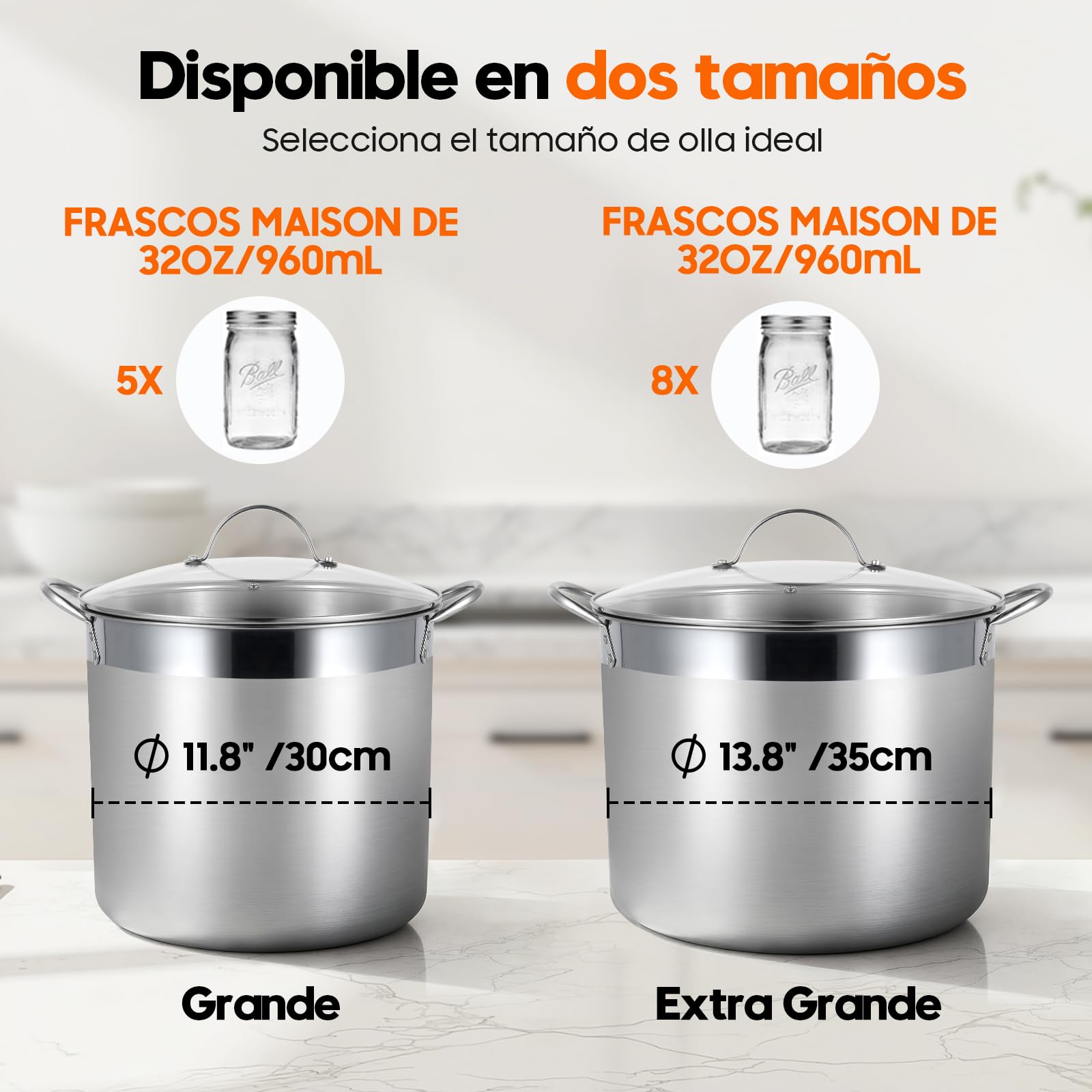 Marmite à Conserves en Acier Inoxydable avec Grille et Couvercle – Grand Stérilisateur pour Bocaux – Kit Complet pour Débuter les Conserves Maison (Noir, 19 L)