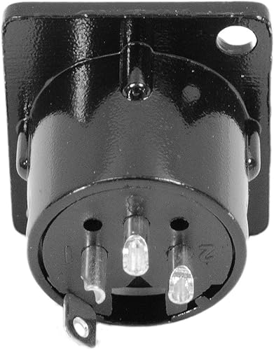 Miniatura 2 de Seismic Audio SAPT214 XLR Conector de montaje en panel macho y se adapta a los agujeros del patrón de la serie D Pro Audio