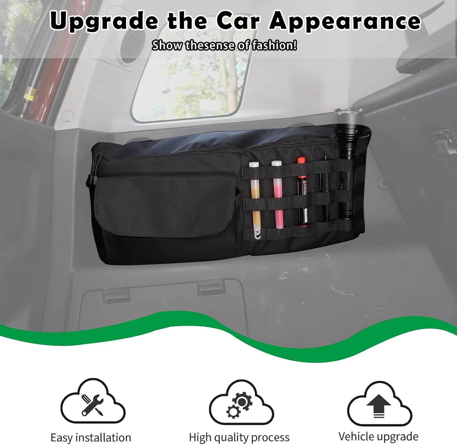 HAPPYHORSE Fit For Toyo-ta FJ Cruiser (XJ10) 2007-2021 Trunk Storage Box Storage Bag (American Flag) (1 piece type C)