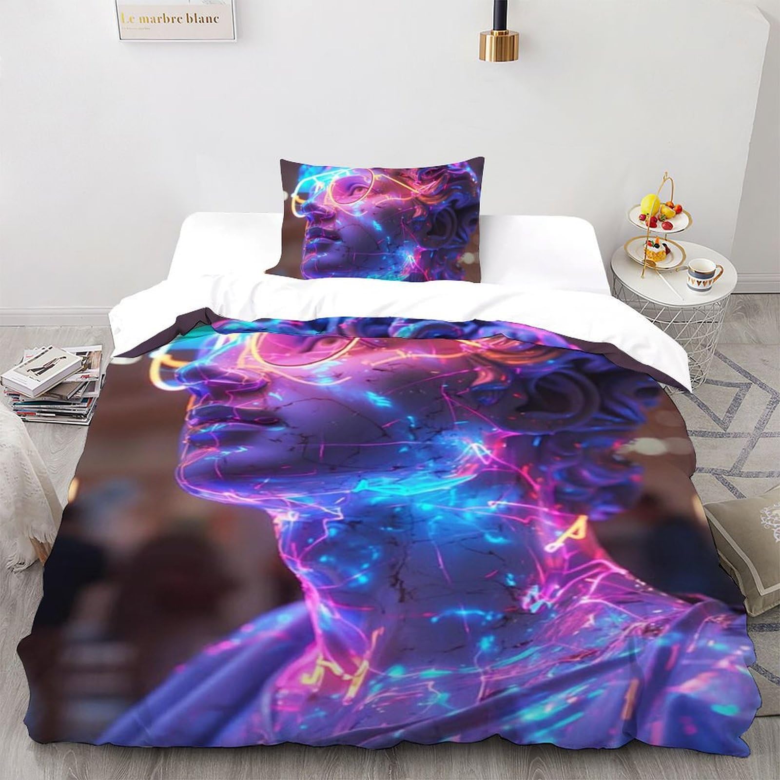 Housse de couette single 135x200cm imprimée pour transformer la chambre de votre fille