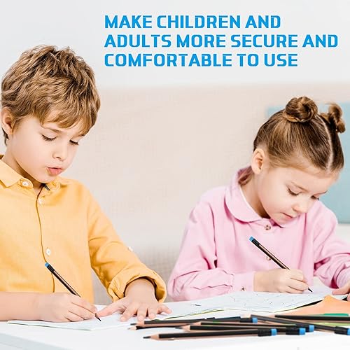 Miniatura 6 de 96 lápices jumbo, grandes, grasos, gruesos, de agarre triangular, 2B, repuesto con borrador, lápiz grande de 7 pulgadas para niños, principiantes,