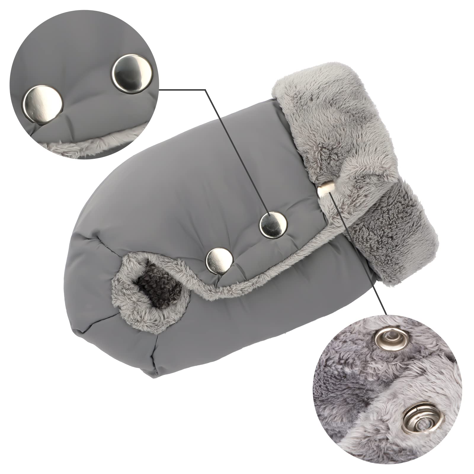 DANKA Handwarmer, Kinderwagen, Handschoenen, Handmof Met Warme Fleece En Katoenen Binnenkant Waterdicht Winddicht Universele Maat Voor Buggy Grijs 2896003146 DANKA Handwarmer, Kinderwagen, Handschoenen, Handmof Met Warme Fleece En Katoenen Binnenkant Waterdicht Winddicht Universele Maat Voor Buggy Grijs 2896003146