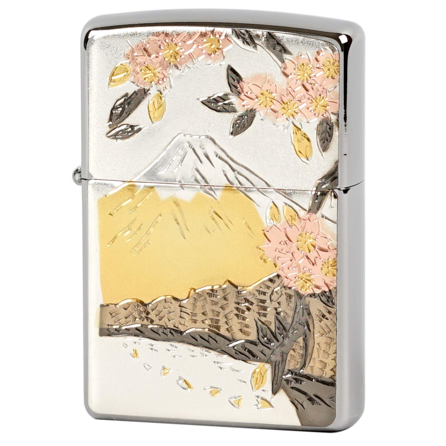 BRIQUET À HUILE Zippo grue Ukiyoe Mt. Fuji Electroforming Limited EUR