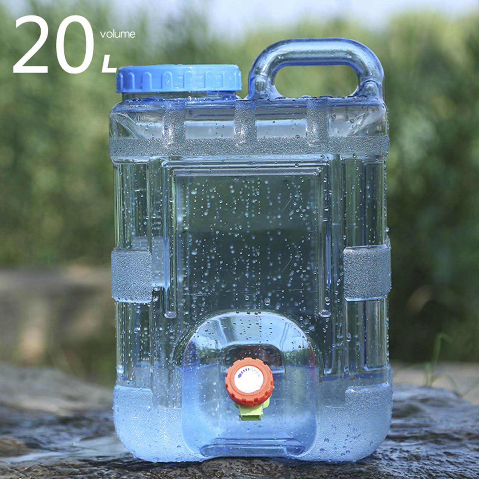 Serbatoio D'acqua Portatile, 110L PVC Morbido Pieghevole Contenitore D Borsa Portaoggetti Con Valvola Per Campeggio Camper Antincendio 86868288