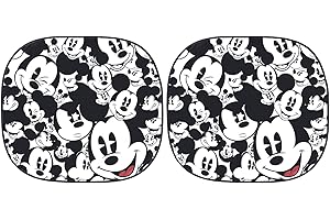 Plasticolor Disney Mickey Expressions Magic Spring Sunshades For Car