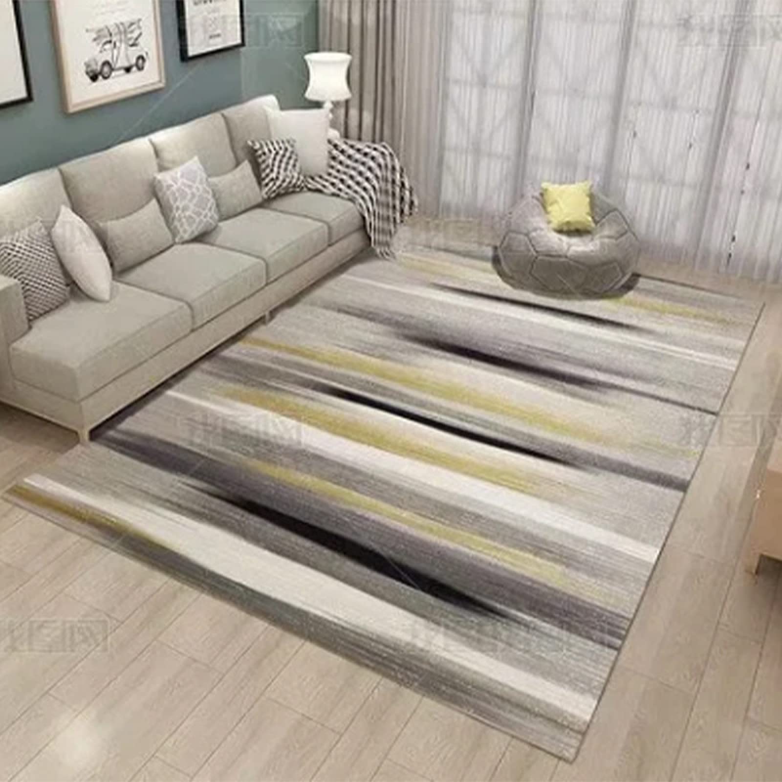 Tapis de salon lavable et grand format pour effacer les taches quotidiennes facilement
