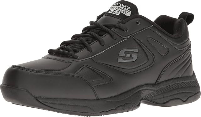 Skechers Work Women’s Dighton Bricelyn Wide Work Shoe, czarne, 7 W US, czarny, 37 EU