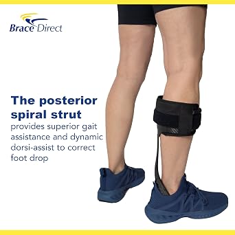 Carbon Fiber AFO Brace for Drop Foot Lightweight Ankle Foot Orthosis, L1951