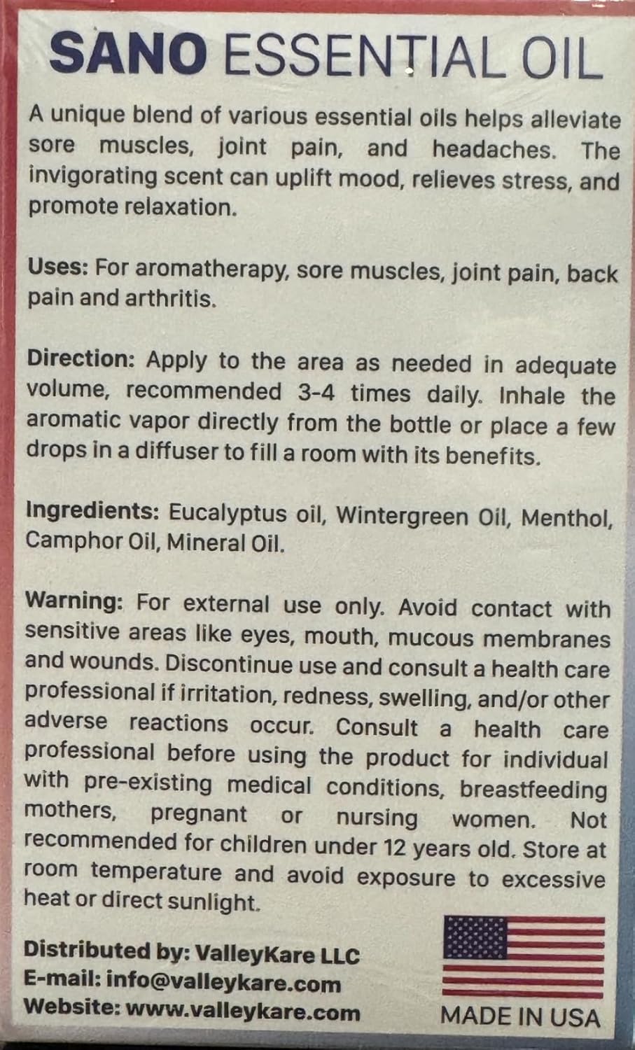 SANO Longevity Oils (Pack of 6 x 50ml) | Premium Wellness Oil Blend for Daily Vitality & Healthy Aging Support | Ideal for Home, Office & Thoughtful Gifting