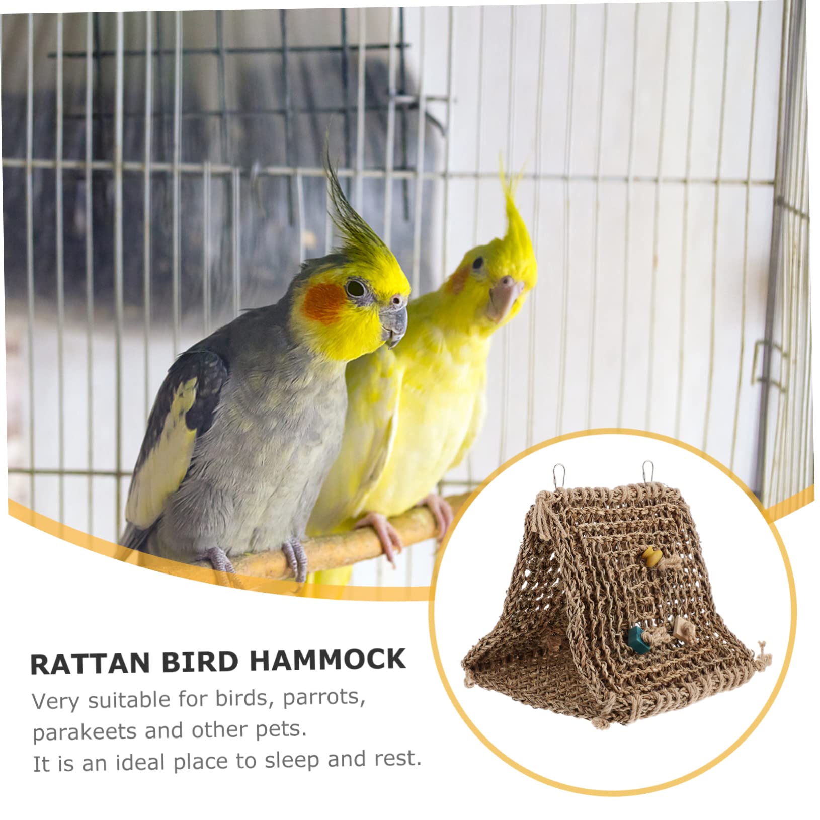 FOMIYES Hamac Suspendu pour Oiseaux Nichoir Maison pour Perroquet Abri pour Oiseaux Lit de Perroquet Plusieurs Styles
