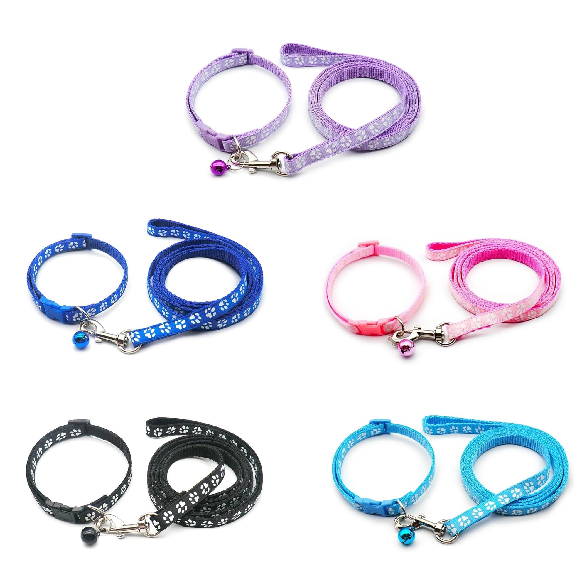Foyscr Puppy Collar Set including Leash, Dog Collar and Leash, Adjustable Dog Collar, Soft Nylon Pet Collar for Puppy Cat - Image 3