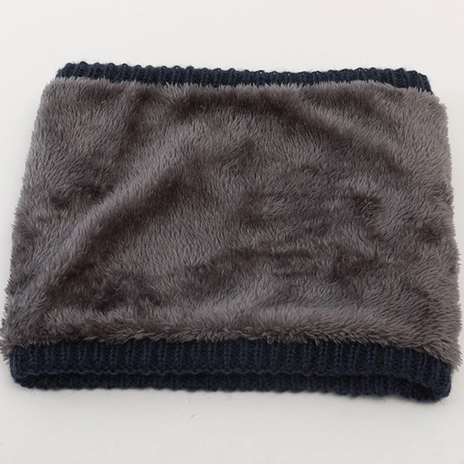 Collar de lana de invierno cálido para mujer, bufanda de esquí para clima frío, Baberos de punto para hombres, bufanda con doble babero, polaina para el cuello para hombres(Coffee-One Size)