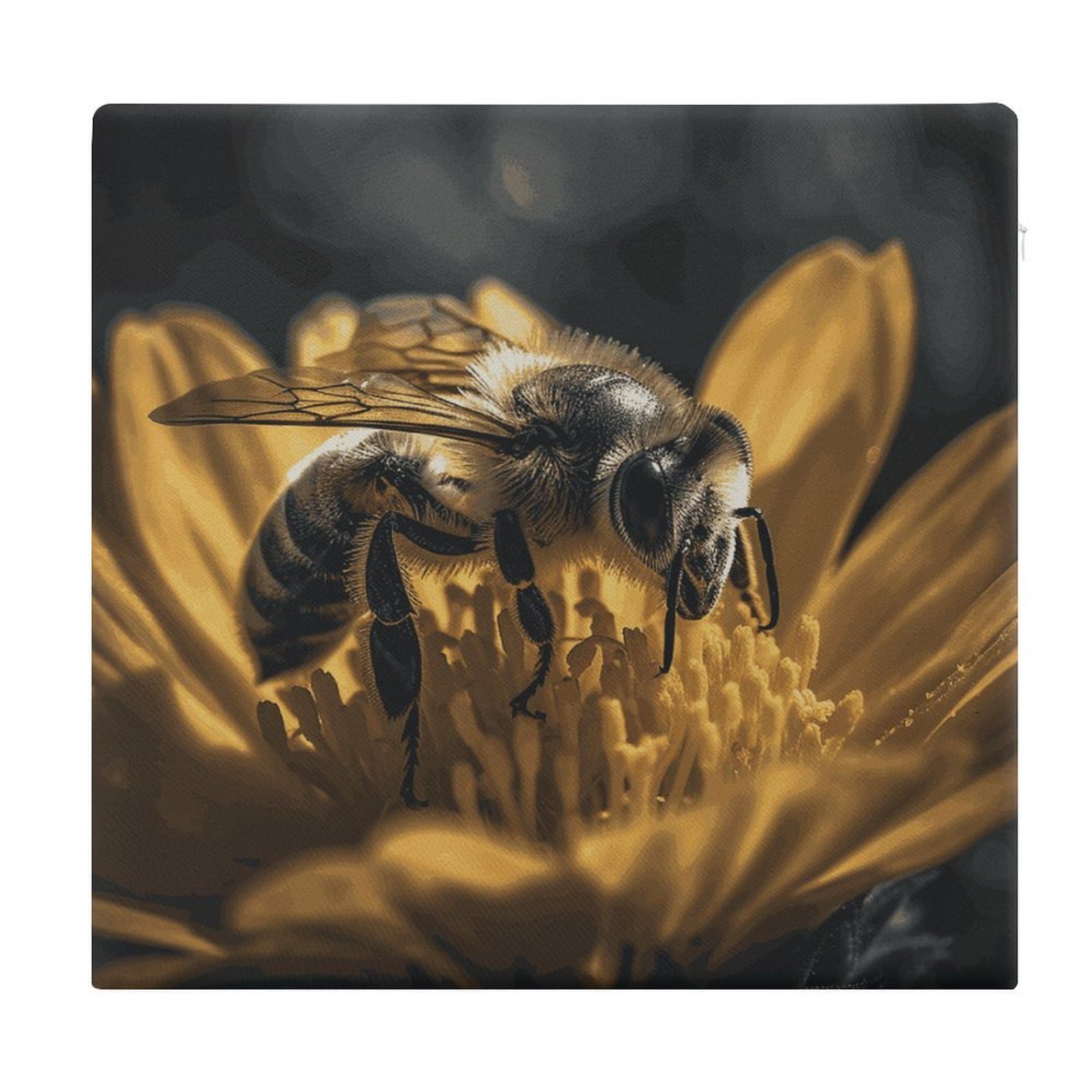 Adfgyerh Style Serious Bee Cushions Memory Foam For Adults, Seat Cushion Chair Pads Soft, Square Pillows For Dining, Kitchen, Office, Patio Chairs