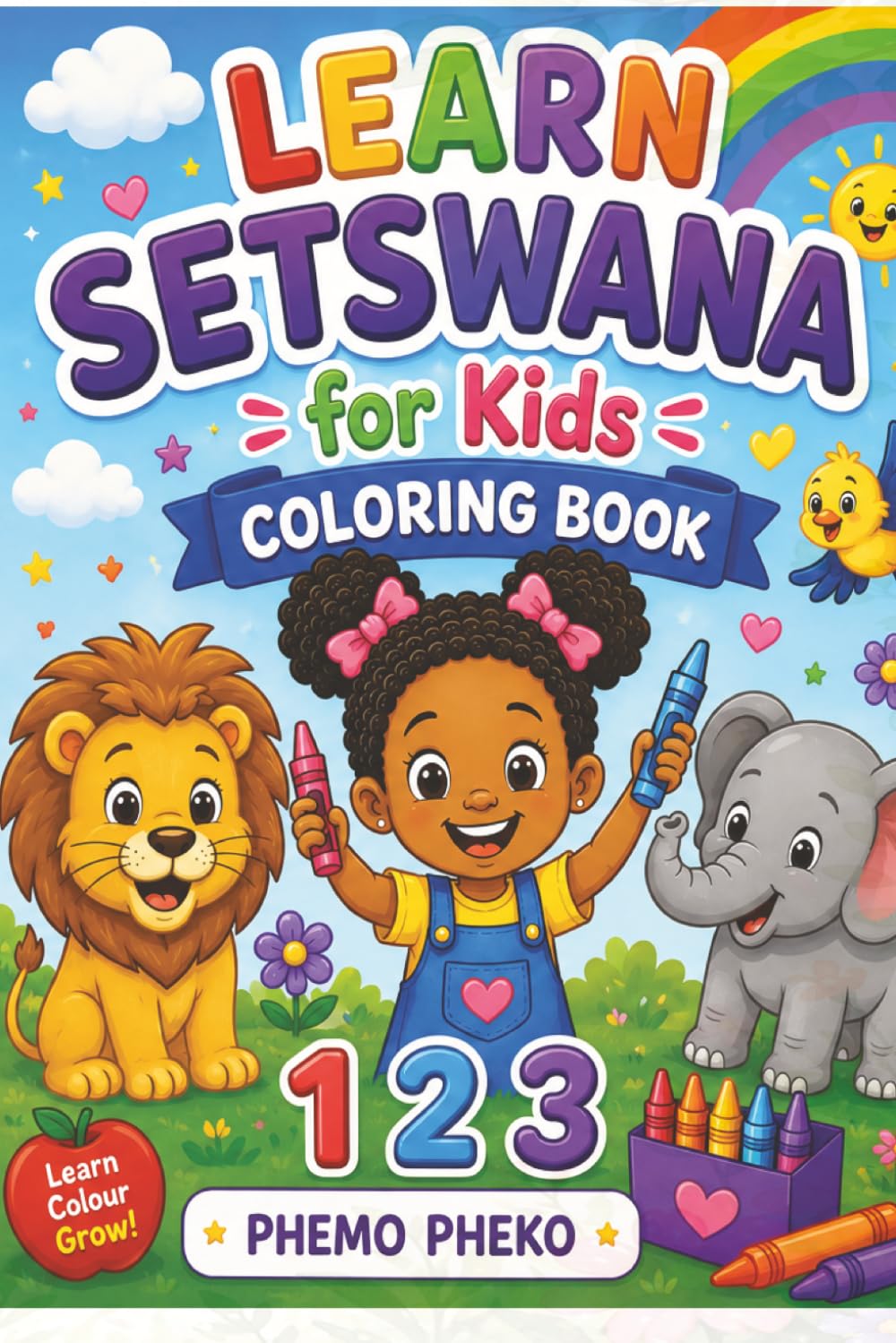 Learn Setswana for Kids Coloring Book: Fun & Easy Setswana Learning Through Coloring! (Bino's Adventures Series)