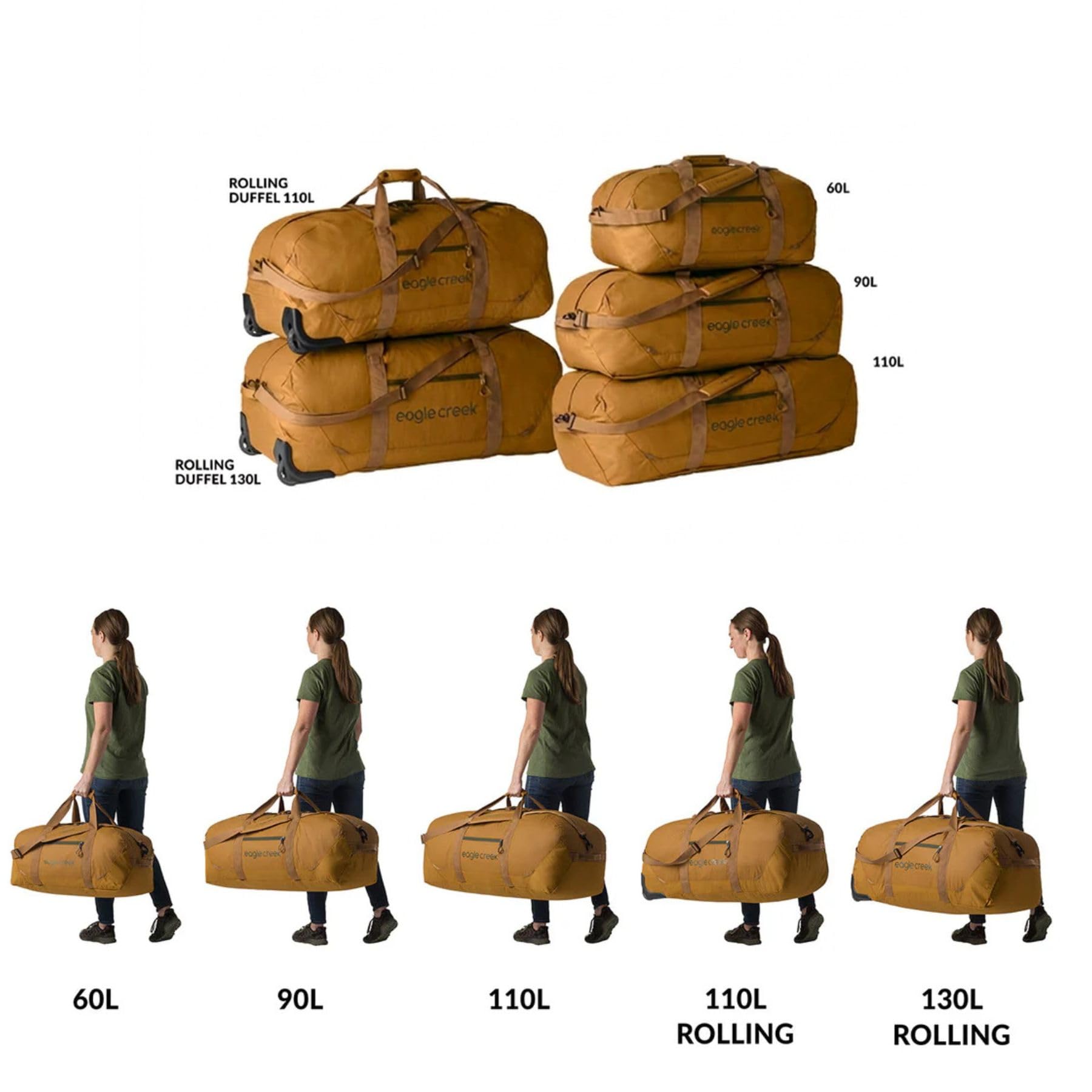 Eagle Creek No Matter What Duffel 90L Weekender Bag Reisetasche 33 x 82.5 x 33 cm Atlantic Blue
