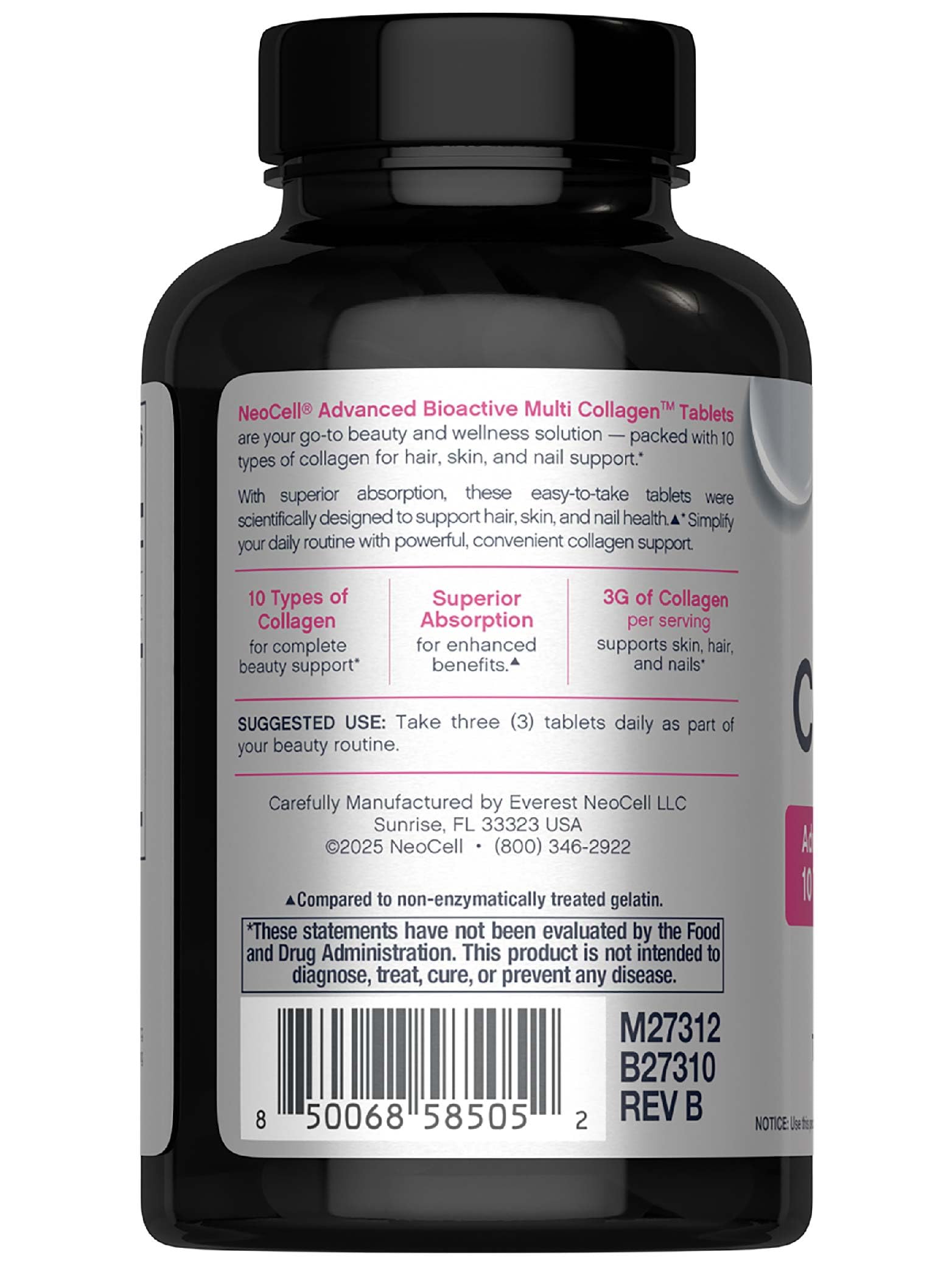 NeoCell Multi Collagen Peptides Pills | 120 Tablets | 10 Types of Collagen — Amazon image 3
