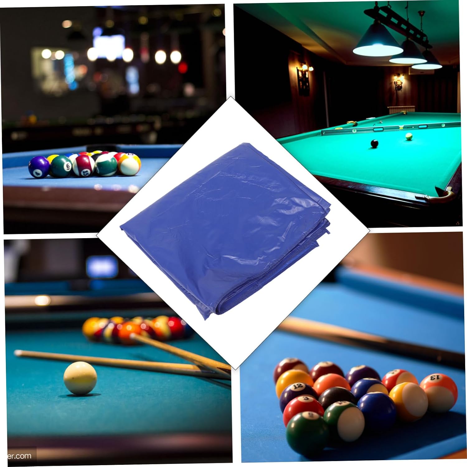 UKCOCO Billiard Table Cover Cloth Heavy Duty Protector for Humidity Resistant Pool Table Shield Elegant Design Feet