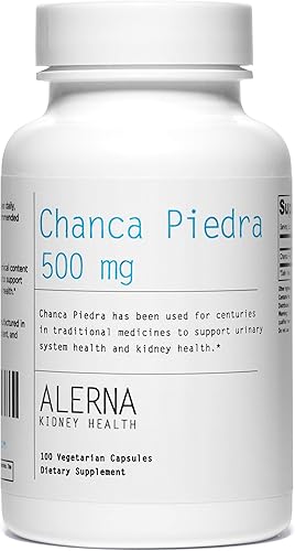 Chanca Piedra 500 mg - Trituradora de cálculos renales, disolvedor, suplemento de apoyo de la vesícula biliar - 100 cápsulas vegetarianas