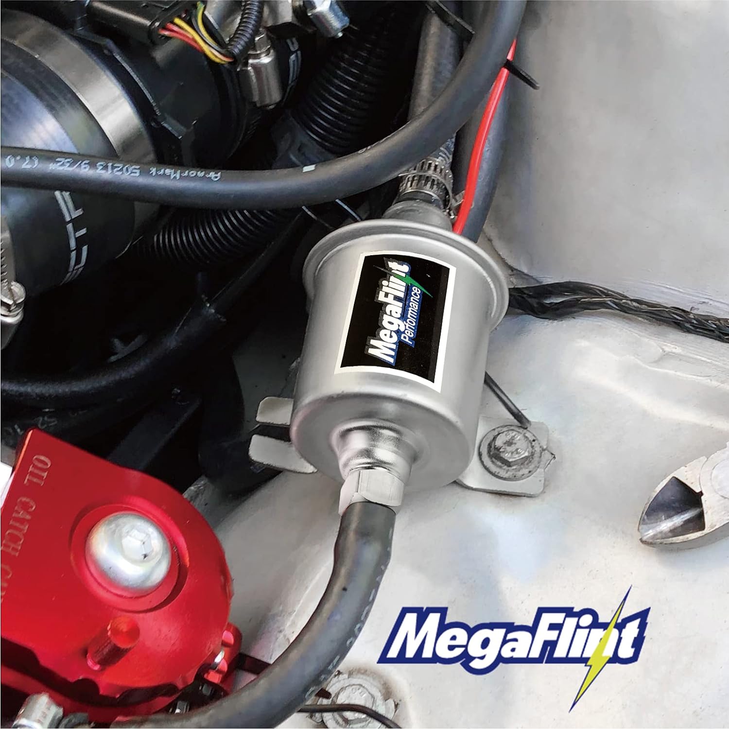 Inline Fuel Pump 12V Universal Electric Fuel Pump Low Pressure 5-9 PSI For Gas Diesel E8012S 1-2A | 30GPH | 5/16Inch